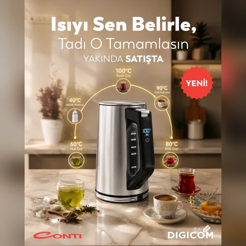 Digicom Conti çay makinesi Instagram paylaşımı