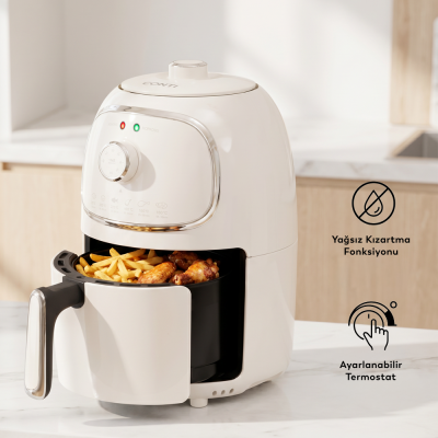 Conti CDF-401 Frito Airfryer Yağsız Fritöz Beyaz - 3