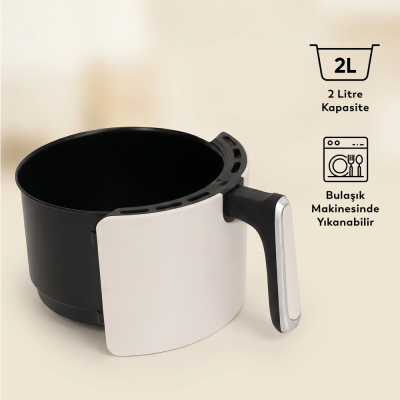 Conti CDF-401 Frito Airfryer Yağsız Fritöz Beyaz - 5