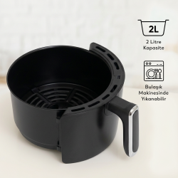 Conti CDF-401 Frito Airfryer Yağsız Fritöz Siyah - 5