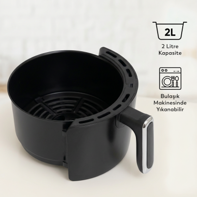 Conti CDF-401 Frito Airfryer Yağsız Fritöz Siyah - 5