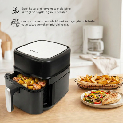 Conti CDF-451 Prime Airfryer Yağsız Fritöz - 2