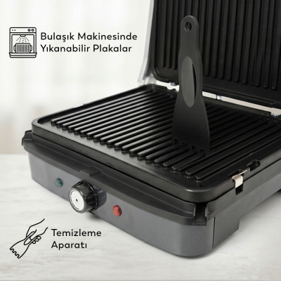 Conti CG-224 Tost Ye Tost ve Izgara Makinesi Antrasit - 5