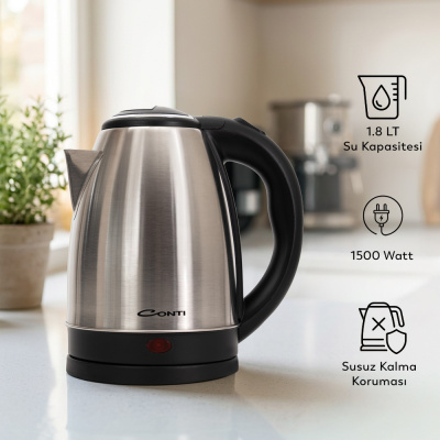 Conti CK-280 Zenith Su Isıtıcı Çelik Kettle - 3