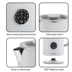 Conti CK-300 Therma Su Isıtıcı Kettle Beyaz - 3
