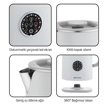 Conti CK-300 Therma Su Isıtıcı Kettle Beyaz - 3