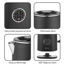 Conti CK-300 Therma Su Isıtıcı Kettle Siyah - 3