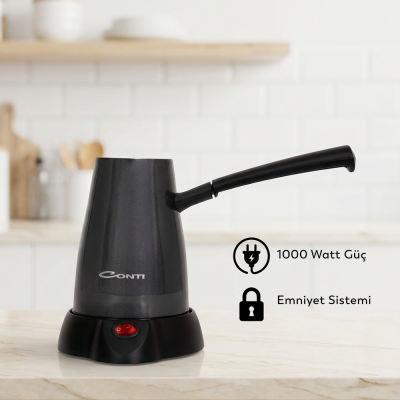 Conti CKC-325 Kallavi Elektrikli Çelik Cezve Antresit - 4