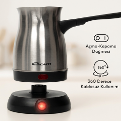 Conti CKC-500 Hayal Çelik Elektrikli Cezve - 4