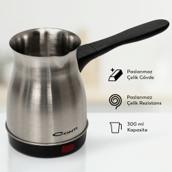 Conti CKC-500 Hayal Çelik Elektrikli Cezve - 5
