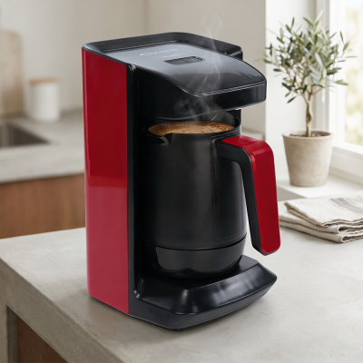 Conti CKM-100 Kahveci Kahve Makinesi Bordo - 4