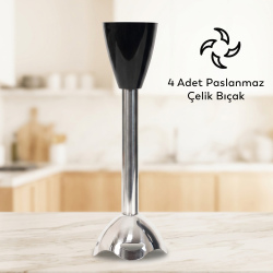 Conti CMB-105 Xblade 4 Bıçaklı Çubuk Blender Siyah - 4