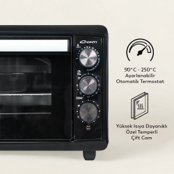 Conti CMF-501 Bakeon 42 Lt Fırın Siyah - 4