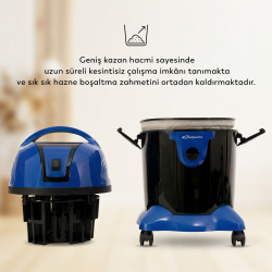 Conti CS-105 Lily Islak Kuru Süpürge Mavi - 3