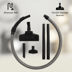 Conti CS-105 Lily Islak Kuru Süpürge Mavi - 5
