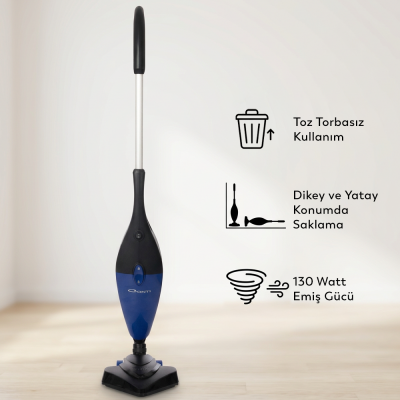 Conti CSC-305 Zeus Plus Dikey Elektrikli Süpürge Mavi - 4