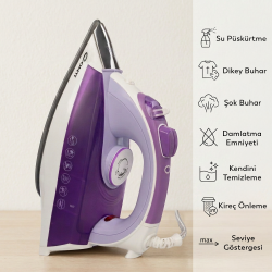 Conti CU-3388 Sensitive 2600 Watt Buharlı Ütü Mor - 2