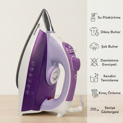 Conti CU-3388 Sensitive 2600 Watt Buharlı Ütü Mor - 2