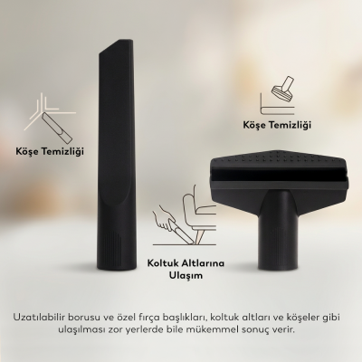 Conti CVC-308 Bello Toz Torbalı Süpürge Kırmızı - 5