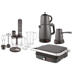 Conti CTS-100 Manolya Çeyiz Seti Antrasit - CONTİ