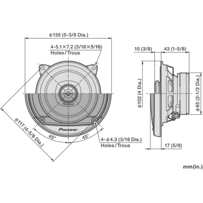 Pıoneer TS-A1081F 230 Watt 10 Cm 2 Yollu Hoparlör - 6