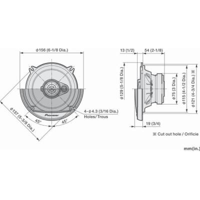 Pioneer TS-A1371F 300 Watt 13 Cm 3 Yollu Hoparlör - 6